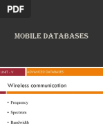 Advanced Databases - Unit - V - PPT