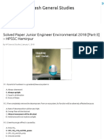 Solved Paper Junior Engineer Environmental 2018 - HPSSC Hamirpur 3