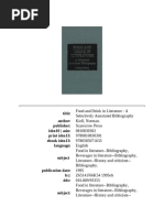 Norman Kiell - Food and Drink in Literature-Scarecrow Press (1995 ...