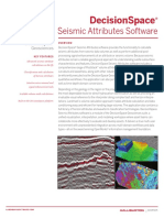 DecisionSpace Seismic Attribute Software Data Sheet