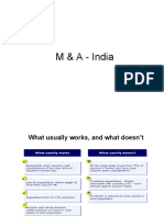 M & A - India