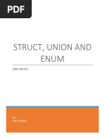 Notes Structs Union Enum