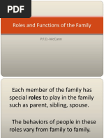 Roles and Functions of the Family