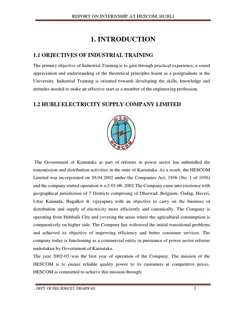 Internship Report | PDF | Electrical Substation | Electric Power ...