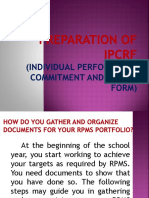 Preparation of IPCRF