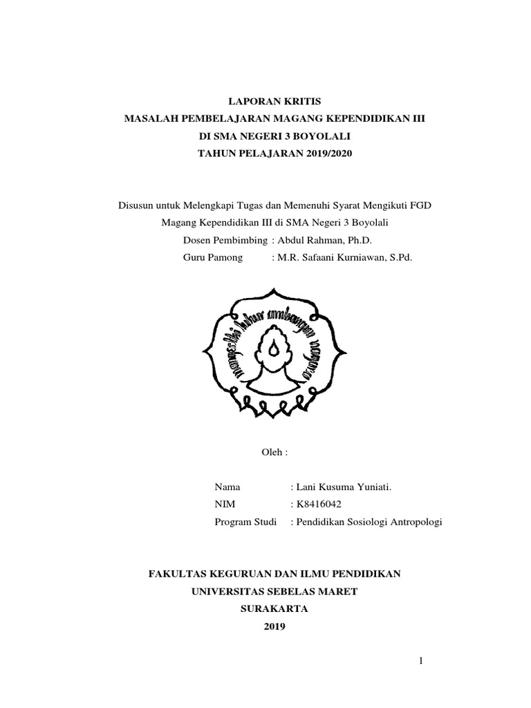 Laporan Kritis Fgd Arya