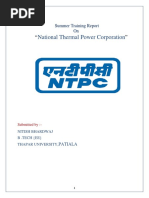 NTPC Barh Summer Training Report Electrical