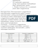 Pengertian Logaritma