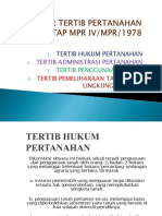 Catur Tertib Pertanahan (III)