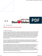 Protección de Datos - DonGlobo.com