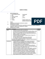 Sesion de Aprendizaje- Tutoria