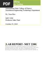 Cold Roll Lab Report