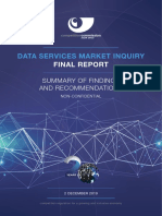 Data Market Inquiry Summary