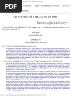 Lei_8906 -  estatuto da Oab