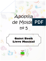 Livro Musical com moldes