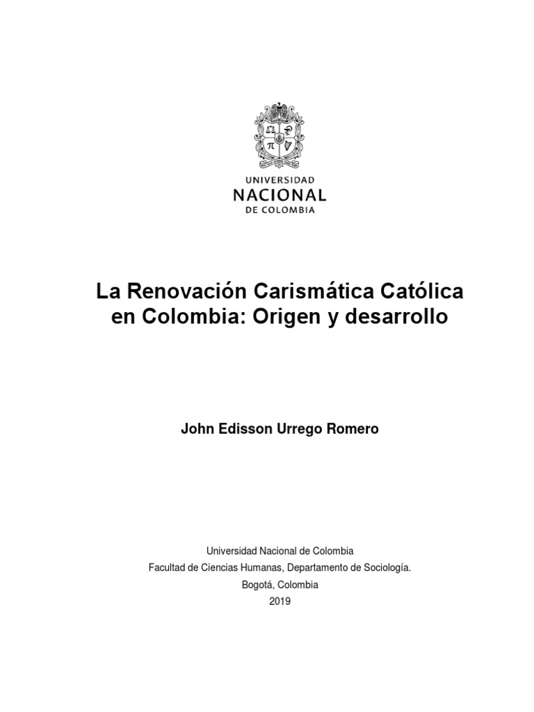 La Rcc En Colombia Pdf Pdf Iglesia Católica Colombia