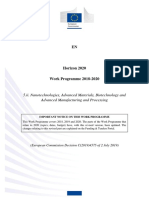 Work Programme - 5ii. Nanotechnologies, Advanced Materials, Advanced Manufacturing and Processing, Biotechnology 2018-20 - v3.0