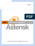 Configuración Call Parking en ASTERISK