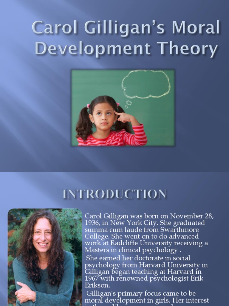 Carol Gilligan's Moral Development Theory PDF Metaphysics Of Mind