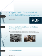 Origen de La Contabilidad en La Edad Contemporanea