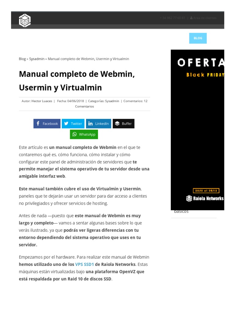 Manual Completo de Webmin y Virtualmin | PDF | Cookie HTTP | Servidor web