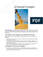 Supply and Demand Examples