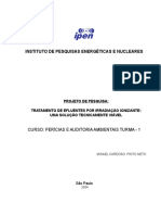 Irradiação de efluentes: uma solução técnica