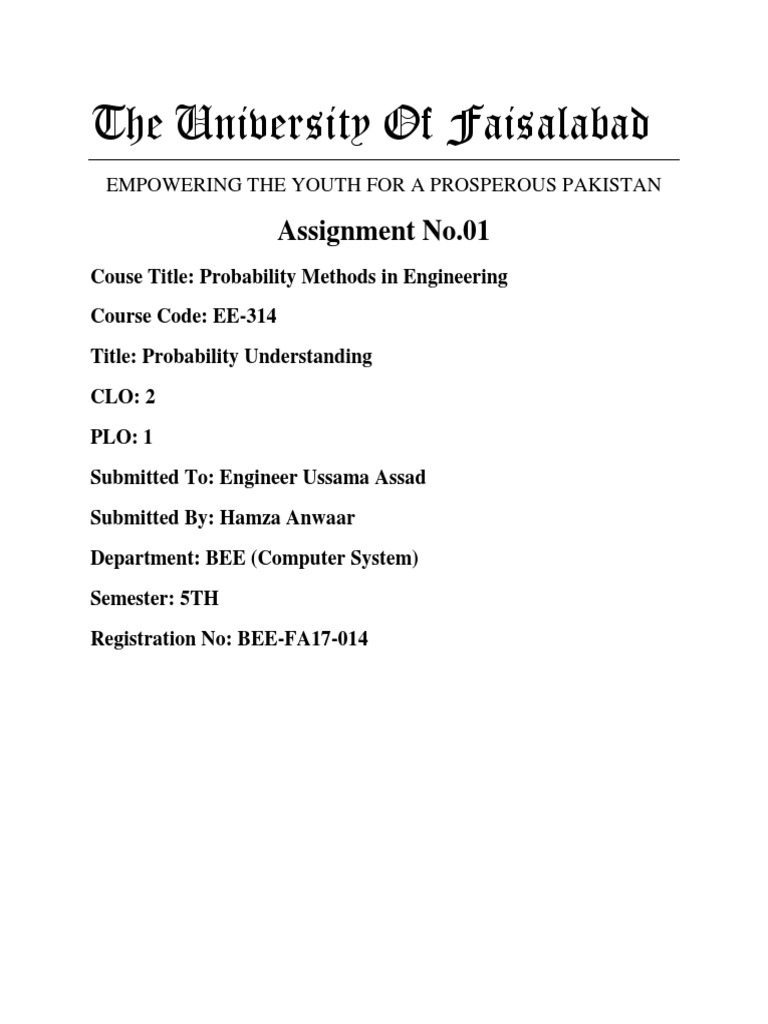 Probability Methods in Engineering | PDF | Probability Distribution ...
