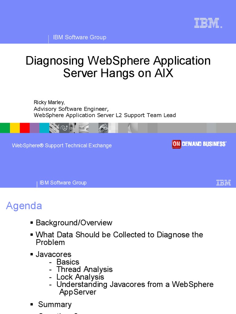 Diagnosing Sphere Thread Dumps PDF  Server & 