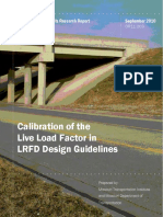 Calibration of The Live Load Factor in LFRD Design Guidelines