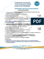 Requisitos de Documentos Maestria