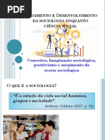 Sociologia Conceitos Imaginação Sociológica e Desenvolvimento