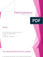 Field Experience Powerpoint