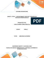 Economia Internacional Unidad 1. Etapa 1 - Reconocimiento Ventajas y Desventajas Negocios Internacionales - Unad