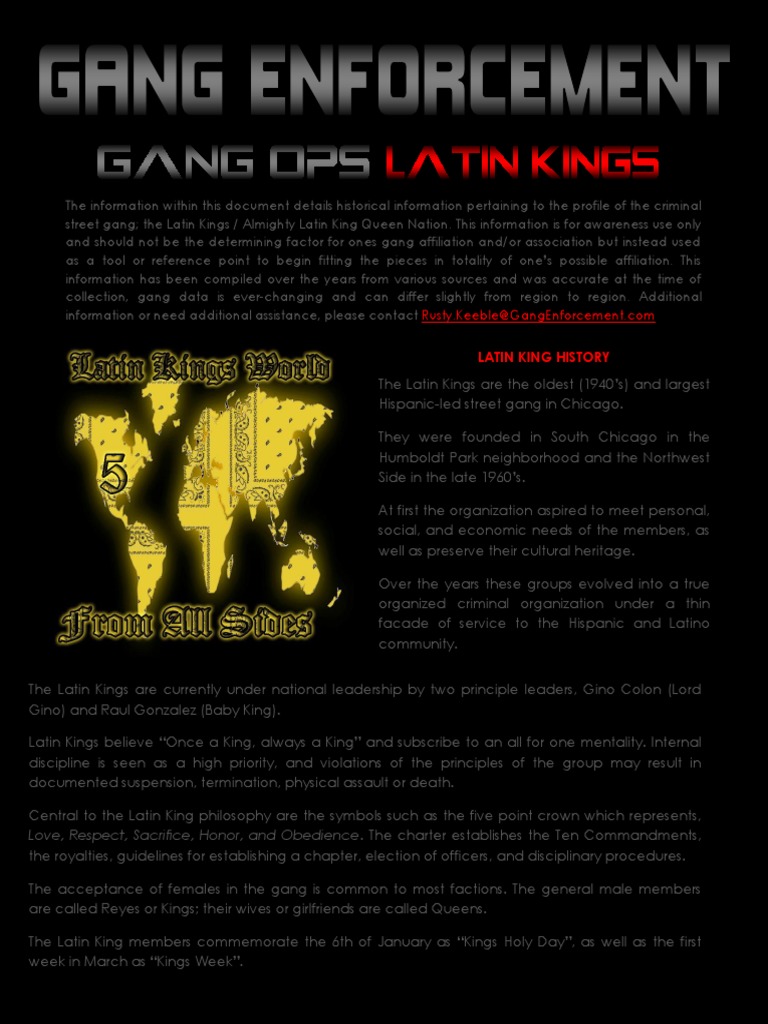 Latin Kings: Symbols and Signs Explained | PDF | Gang