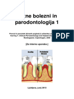 Skripta - Ustne Bolezni in Parodontologija 1 (1. Izdaja, 2013)