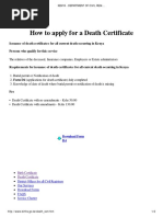 Death Cert Application Form | PDF