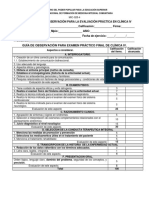 Evaluación práctica de Clínica IV en medicina integral comunitaria