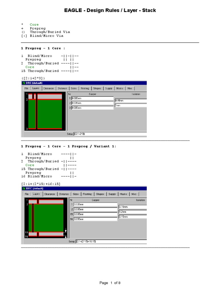EAGLE Design Rules for Layer Stacks | PDF | Computing