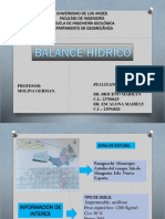 Balance Hidrico de Paraguachi