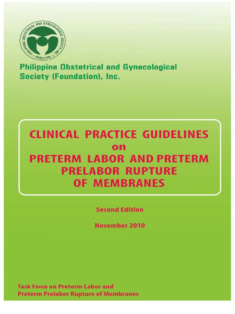 CPG Preterm Labor PDF | PDF | Preterm Birth | Childbirth