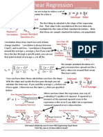 Linear Regression Cheat Sheet