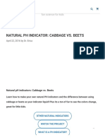 Natural PH Indicators - Make A PH Indicator Using Beetroot or Cabbage! PDF