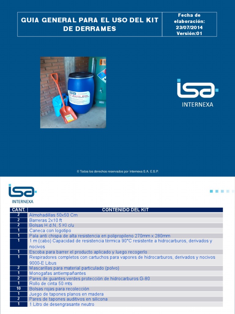 Uso Efectivo del Kit de Derrames | PDF | Combustibles | Agua