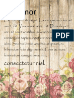 7 Plantilla Carta Amor Floral