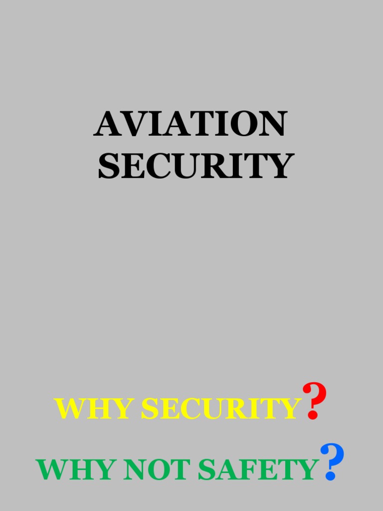 1.aviation Security (Latest-1) - 1 | PDF | Airport | Risk