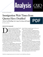 Immigration Wait Times From Quotas Have Doubled: Green Card Backlogs Are Long, Growing, and Inequitable