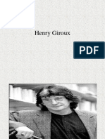 Henry Giroux - Teoria crítica e resistência em educação