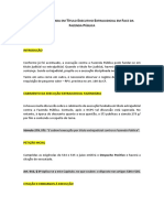 Execução Fundada em Título Executivo Extrajudicial em Face Da Fazenda Pública