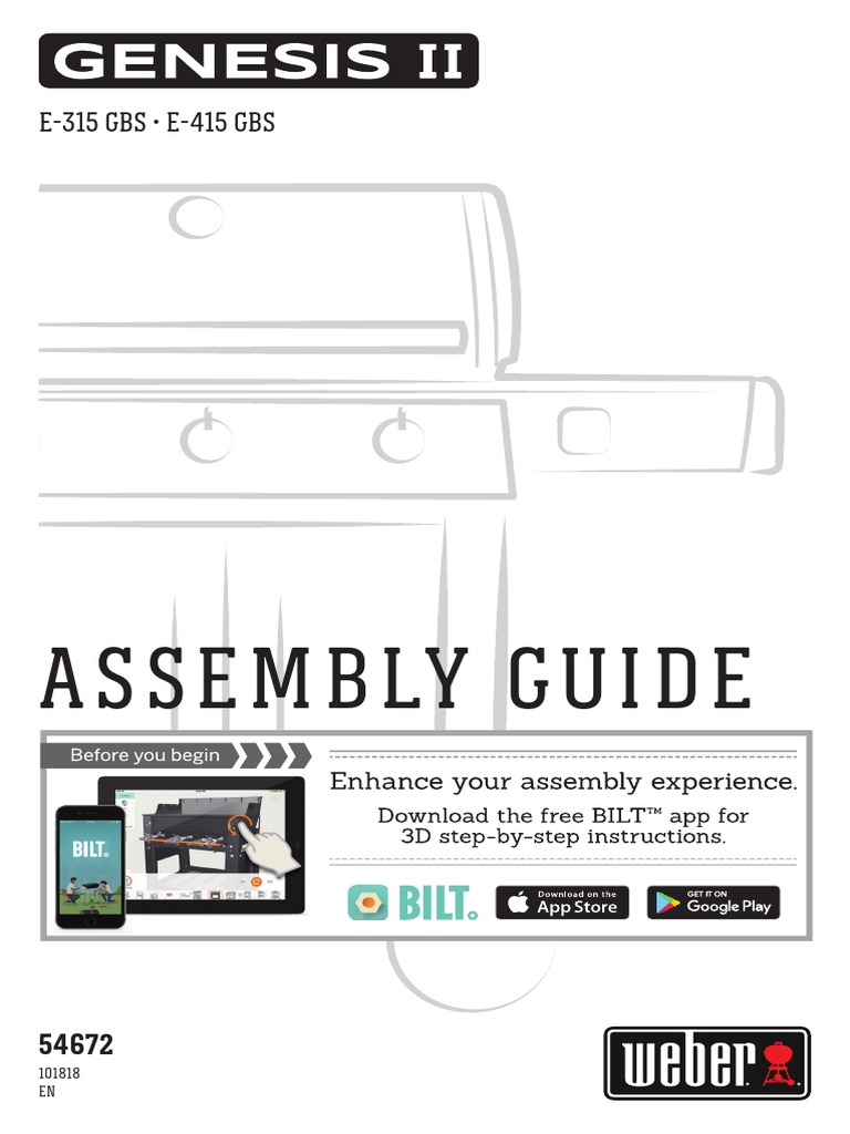 Weber Genesis II E315 Assembly Guide Mobile Software Mobile Computers